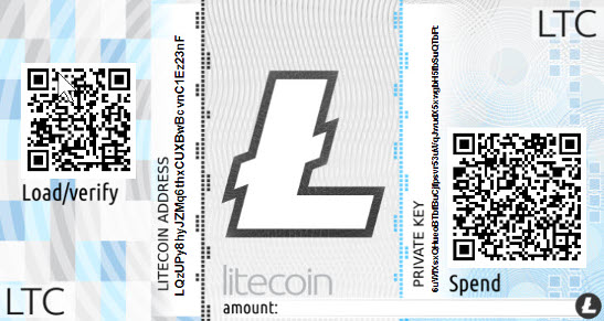 Litecoin Paper Wallet